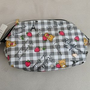 Rilakkuma la frauise strawberry makeup pouch